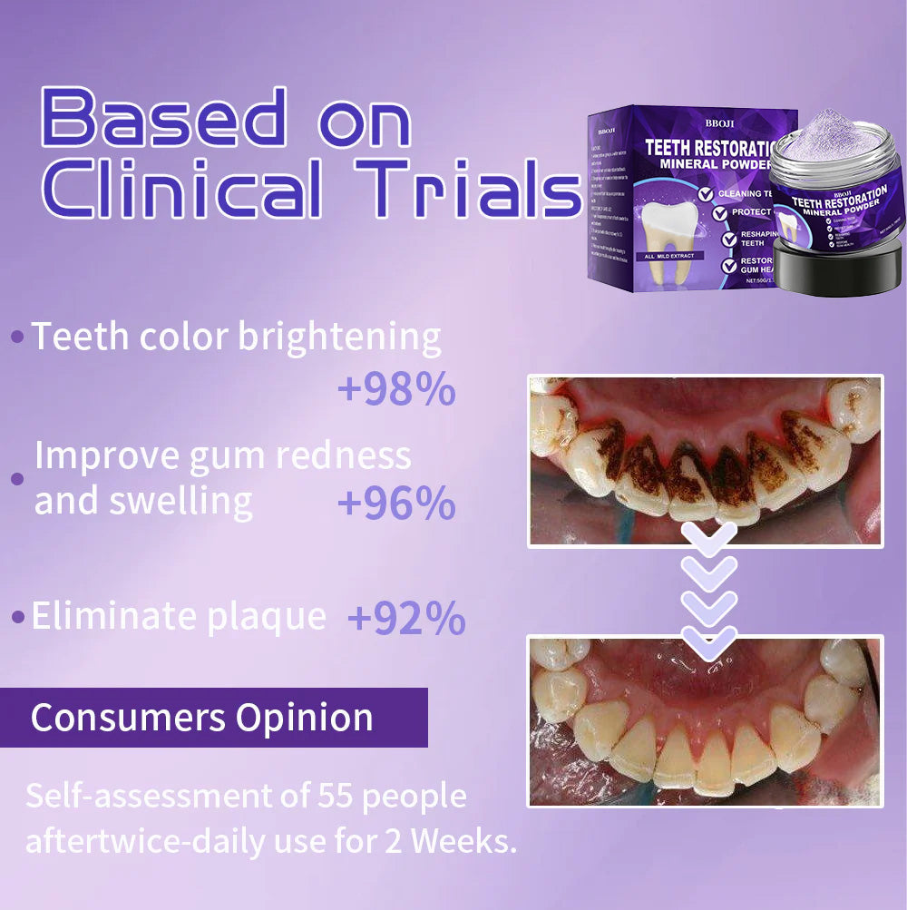 𦷠BBOJI⢠Teeth Restoration Mineral Powder